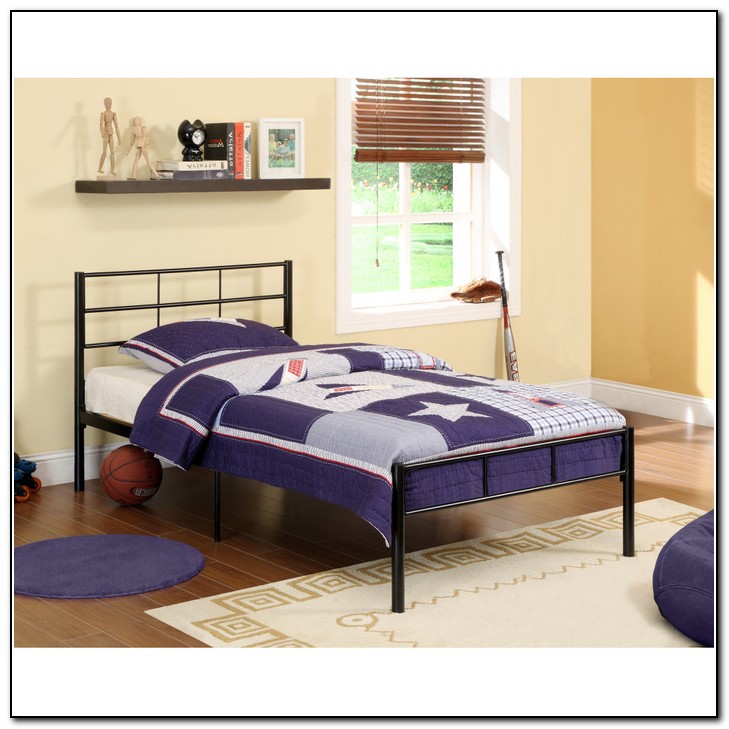 Twin Metal Bed Frame With Springs