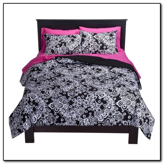 Twin Xl Bedding Black And White