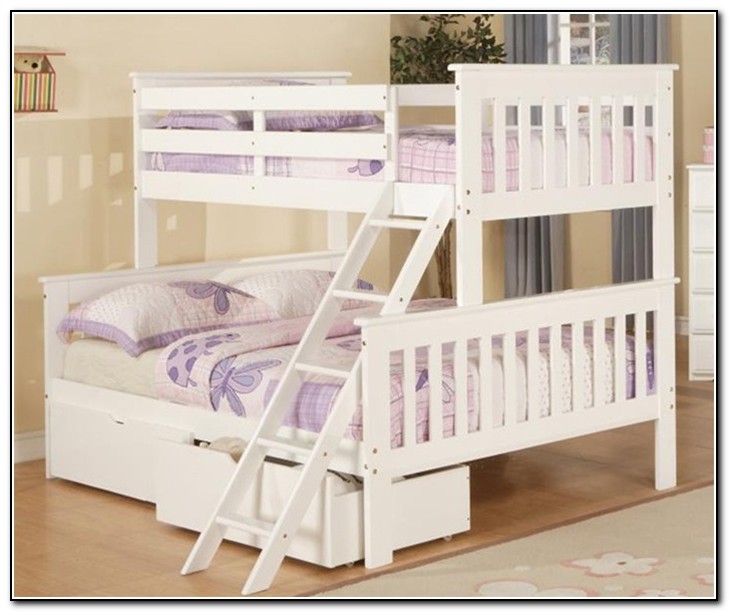 White Bunk Bed Twin Over Full