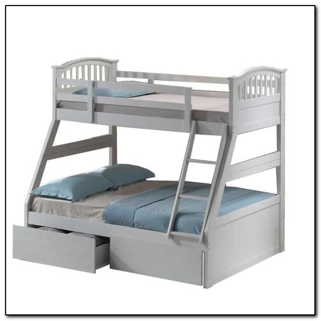 White Bunk Bed With Drawers