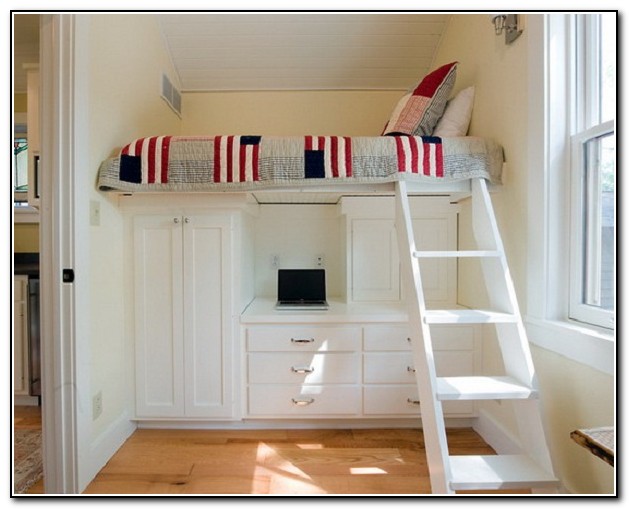 White Bunk Bed With Stairs