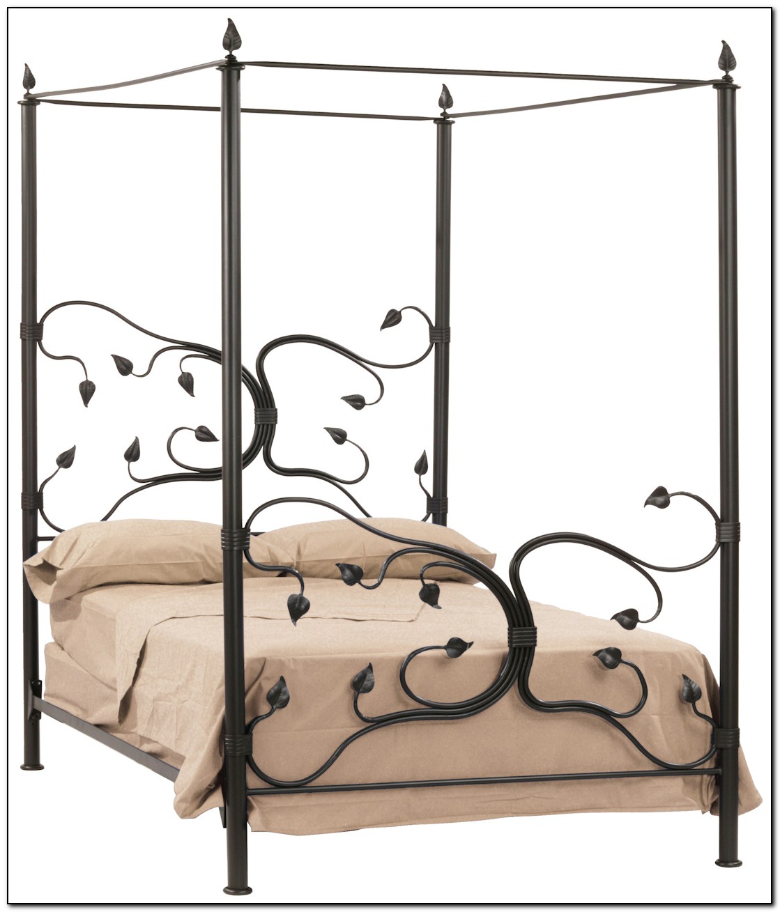 Wrought Iron Canopy Bed Frame