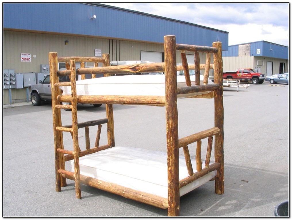 Log Bunk Beds Twin Over Full