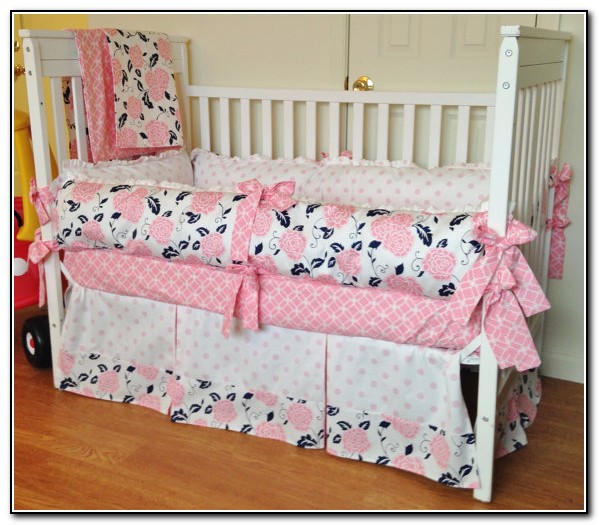 Pink Nautical Crib Bedding
