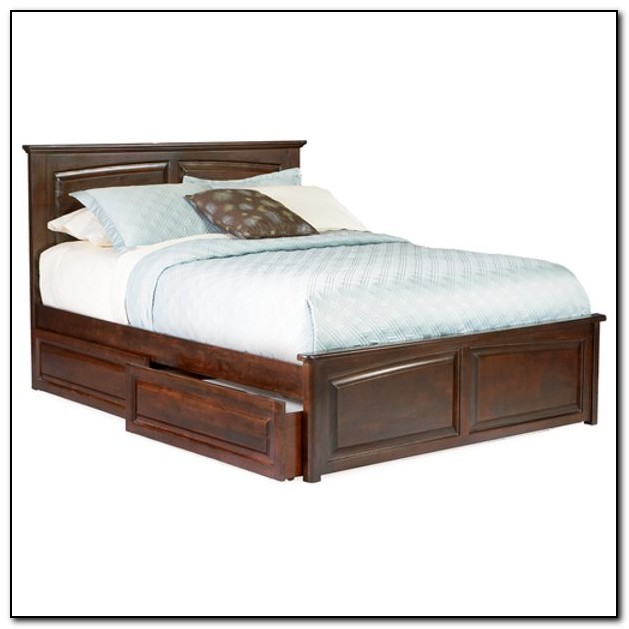 Platform Beds With Drawers And Headboard