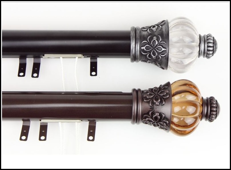 Rod Desyne Heavy Duty Double Traverse Curtain Rod - Curtains : Home ...