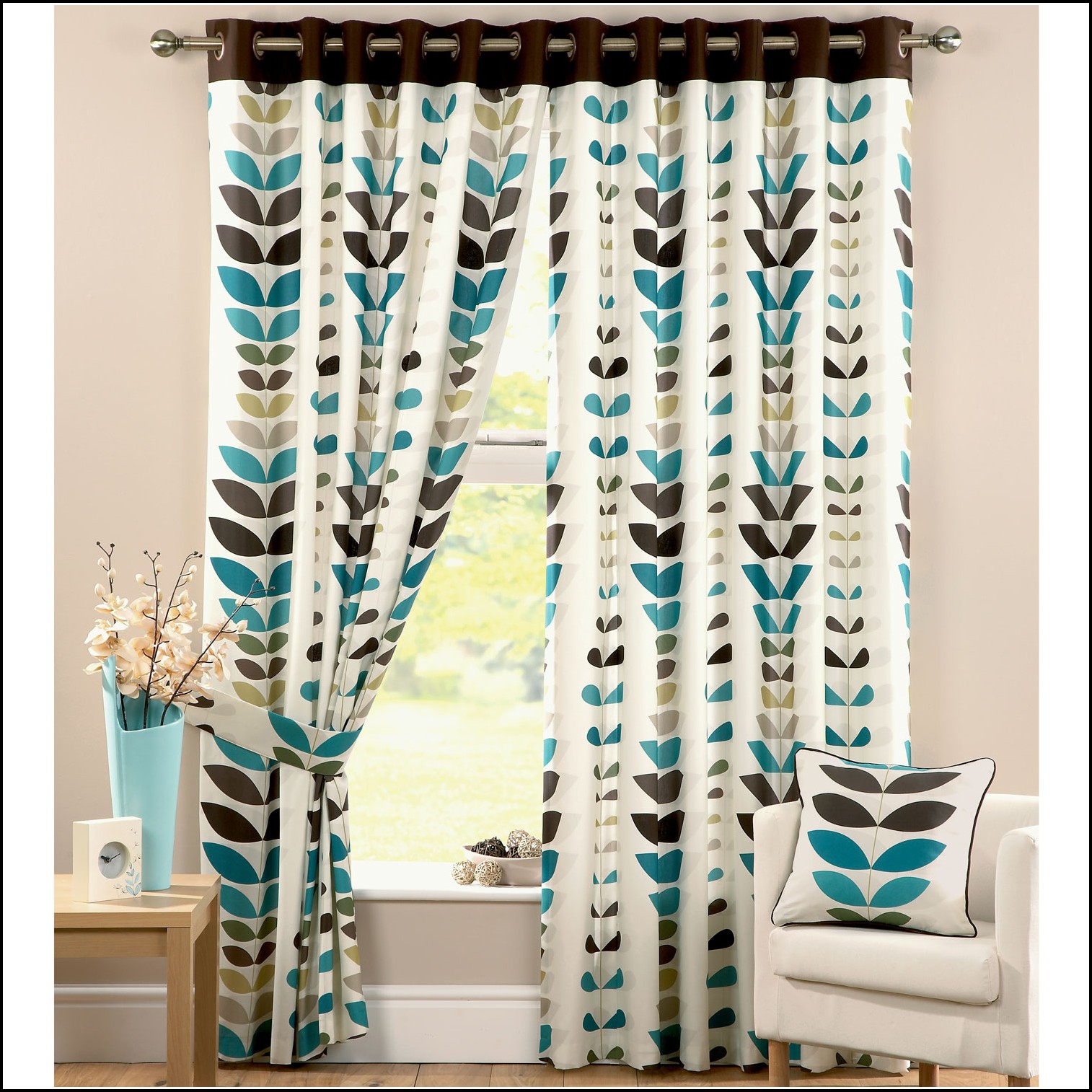 Teal And Black Curtains - www.inf-inet.com