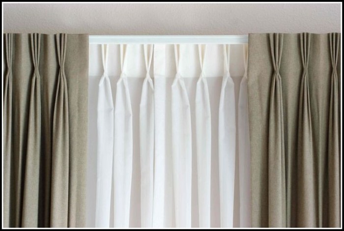wood double curtain rod