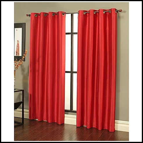 Red And Grey Eyelet Curtains - Curtains : Home Design Ideas # ...