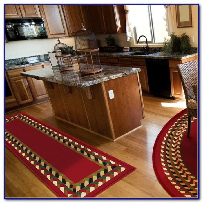 kitchen runner rug with cats