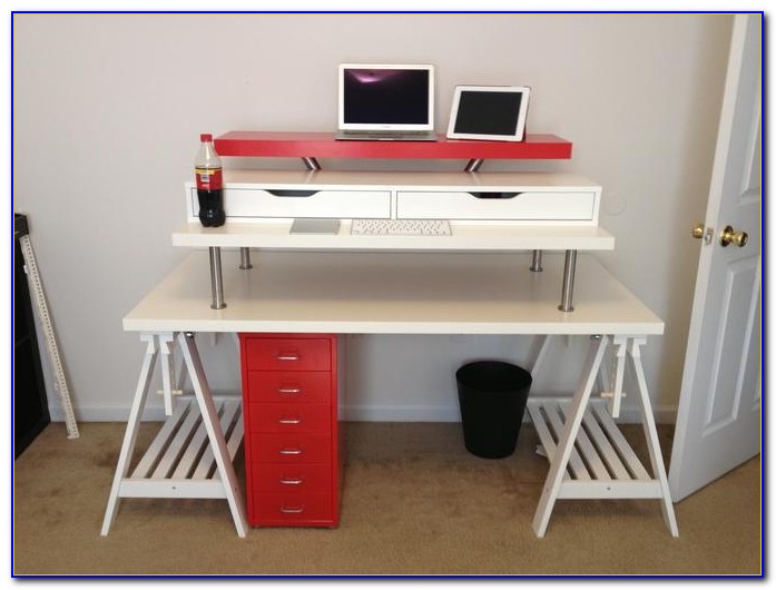 Convert Existing Desk To Standing - Desk : Home Design Ideas # ...