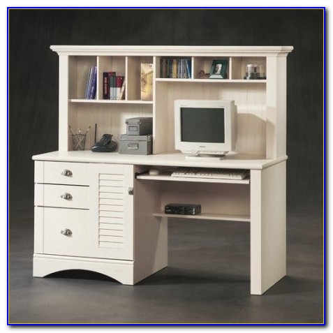 Sauder Orchard Hills Computer Desk With Hutch White - Desk : Home ...