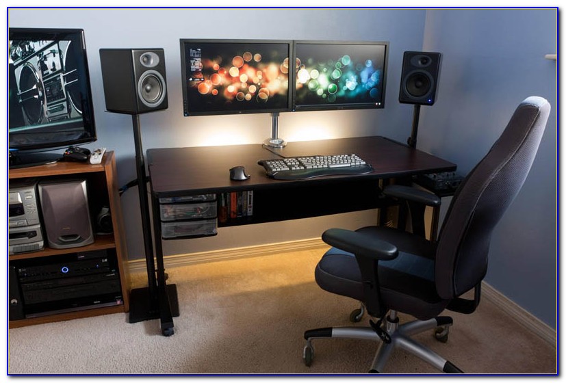 Good Computer Desk For Multiple Monitors - Desk : Home Design Ideas # ...