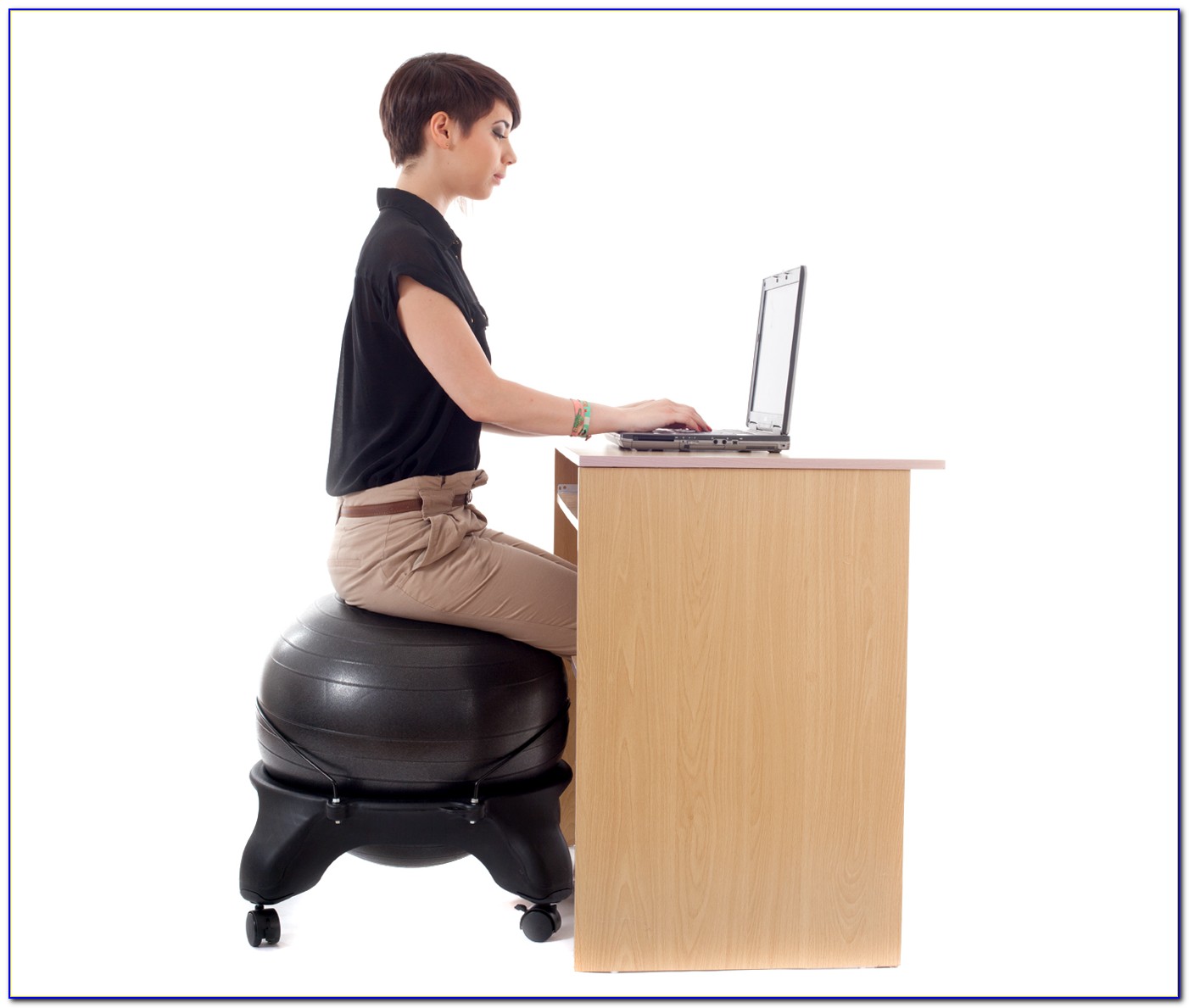 What size yoga ball for desk chair