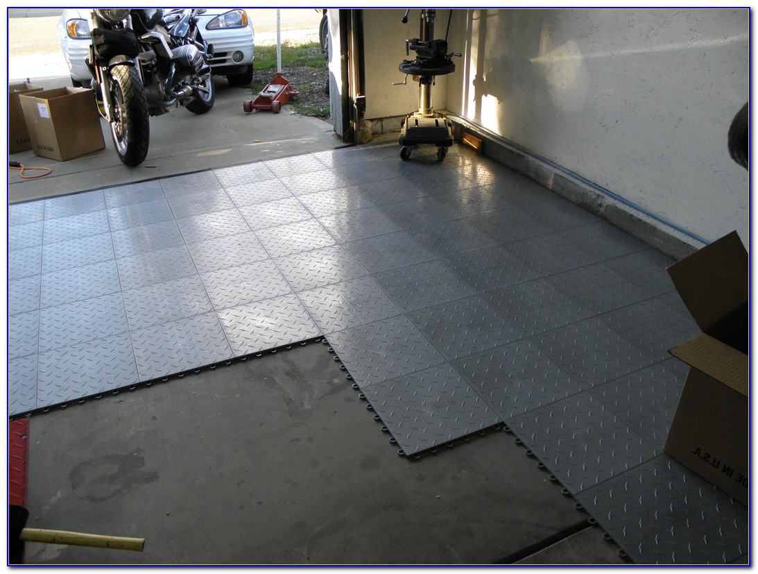 Vinyl Diamond Plate Garage Flooring - Flooring : Home Design Ideas ...