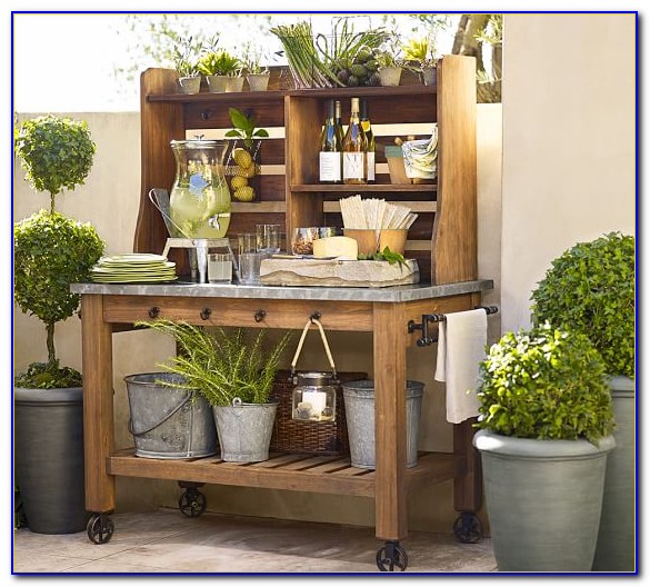 Pottery Barn Potting Table - Bench : Home Design Ideas # ... (585 x 528 Pixel)