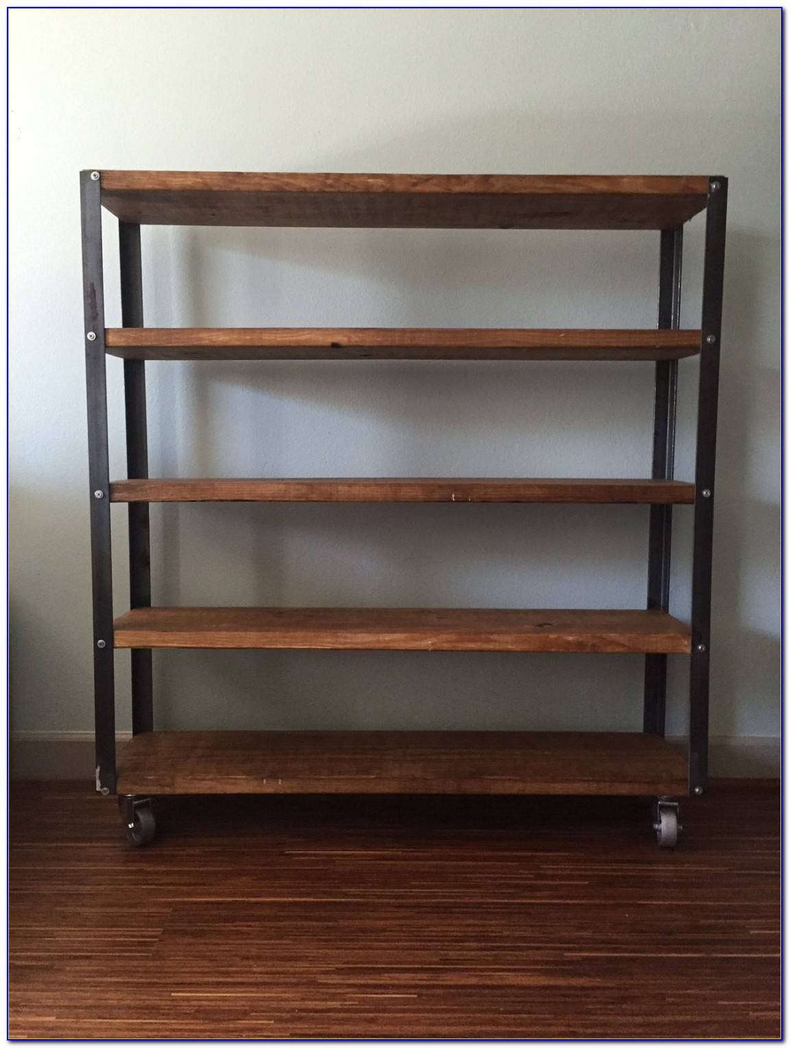 Industrial Bookcase On Casters - Bookcase : Home Design Ideas # ...