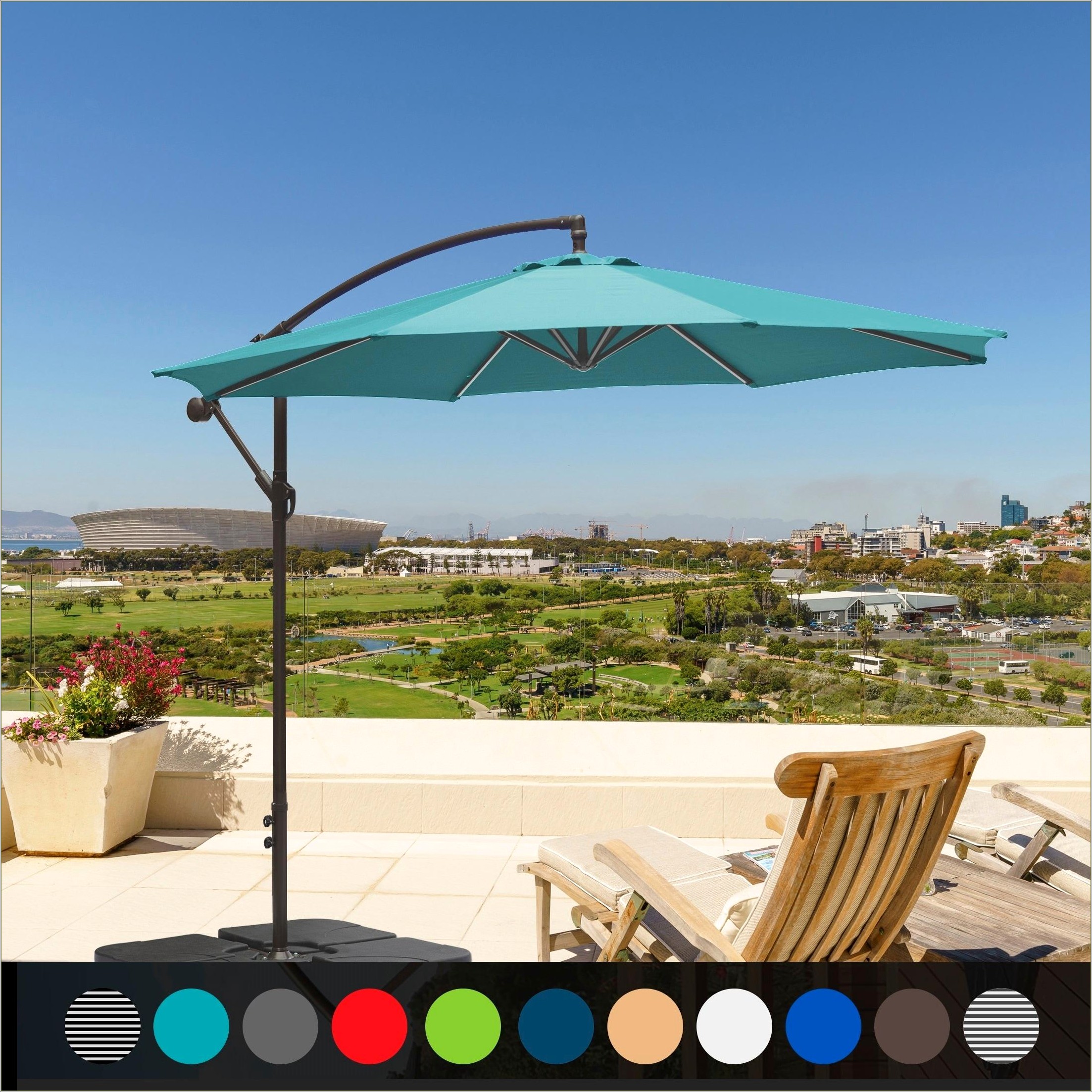 10 Ft Offset Cantilever Patio Umbrella - Patios : Home Design Ideas ...